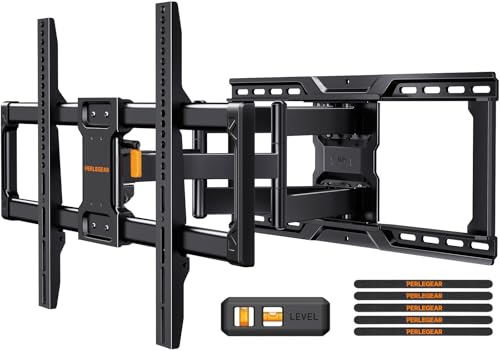 Perlegear Full Motion TV Wall Mount for 42&ndash;90 inch TVs up to 150 lbs