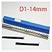 10mm-14mm Keyway Broach D1 Metric Size, Push-Type High Speed Steel Broaching Cutting Tool for CNC Router for Metalworking, Lathe(D1-14)