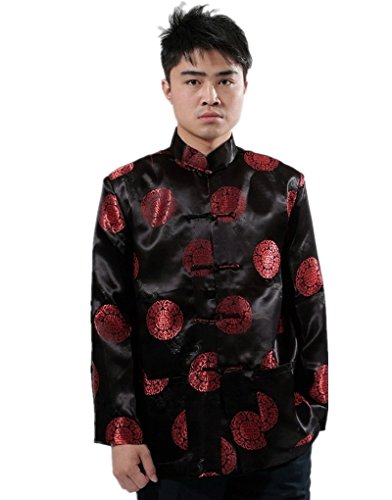 Shanghai Story Men's Dragon Print Chinese Tang Suit Kung Fu Jacket 6 Color