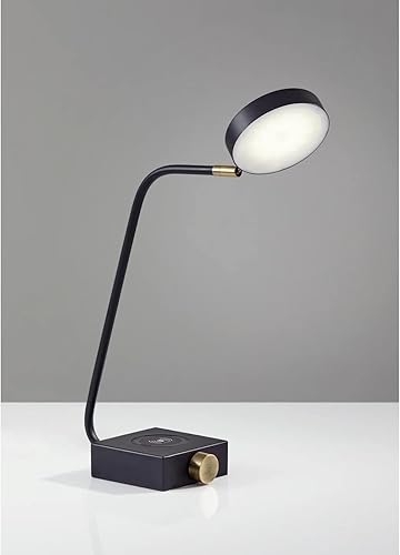 Miniatura 6 de Adesso 3618-01 Conrad LED lámpara de escritorio carga inalámbrica, 7W LED, 5W QI, puerto USB, lámparas de iluminación interior