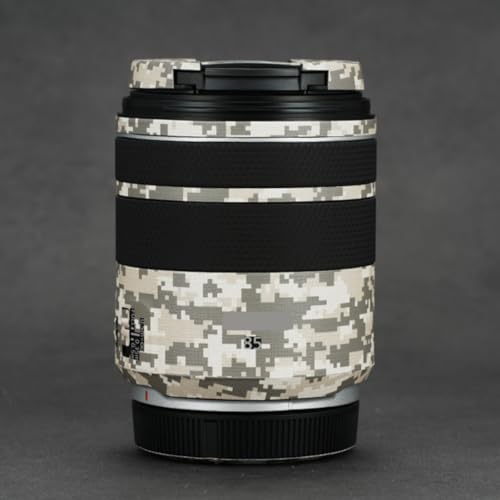 85 2 カメラレンズスキン 傷防止 ステッカー に適合する Canon RF 85mm F2 コート ビニール 保護フィルム デカール (デジタル迷彩砂漠)