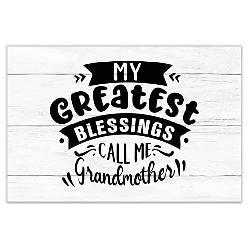 Plaque murale « My Greatest Blessings » pour célébrer le bonheur d'être mamie