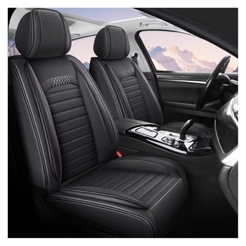 Housses de siège auto universelles en PU noir ensemble complet universel