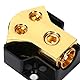 Ruimou Stromverteilerblock 2 Gauge In 4 Gauge Out für Auto-Audio-Splitter, Bodenverteiler, Verbindungsblock