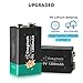 Enegitech 9V Lithium Batteries 1200mAh Smoke Detector Battery 10Year Shelf Life for Laser Infrared Thermometer Multimeter Walkie Talkie 4Pack (Don’ Recharge)