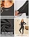 Ekouaer Thermal Underwear for Women Long Johns Sets Lightweight Base Layer Shirt & Leggings Pajams Set Grey M