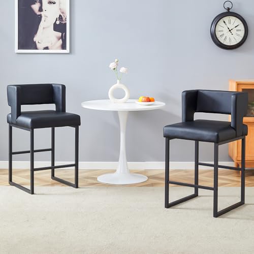 Juego de 2 taburetes de bar diseño nórdico