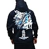XYXIONGMAO Techware Graphic Hoodies Street Streetwear Hoodie Japanese Oversized Black Mens Hip Hop Sweatshirt, Black, XX-L #5