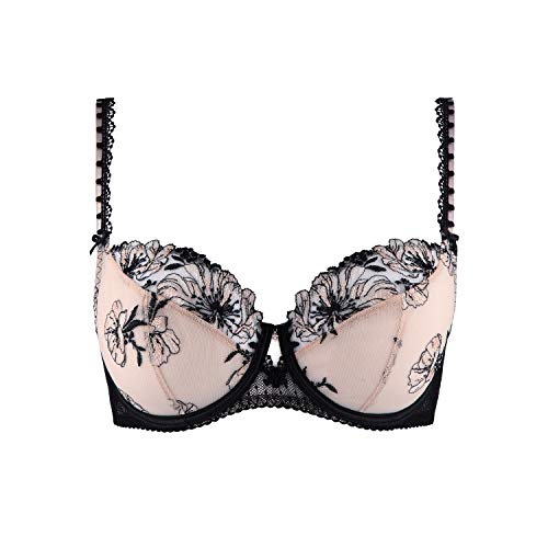 Aubade Women's Poetique Esquisse Comfort Full-Cup Bra, Black (Valentine), 34D Aubade Women's Poetique Esquisse Comfort Full-Cup Bra, Black (Valentine), 34D