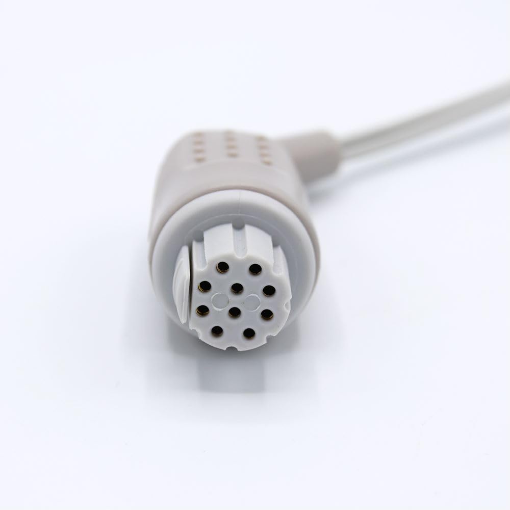 Kompatibel Datex Ohmeda OXY-E4-N Spo2 Sensor Erwachsene Ohrclip 10ft 10 Pins Stecker
