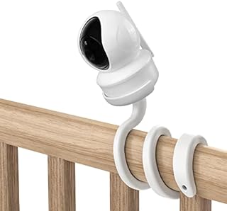 Baby Monitor Mount, Flexible Twist Monitor Stand Crib Accessories Compatible with iFamily 650/651, Kidsneed SM935C/SM935A, HUBOOK SM652 ANMEATE 650 Video Baby Monitor (Gooseneck Shape Mount)