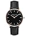 Produktbild Rosefield Damen Uhr The Bowery: Roségold 38 mm Rundes Gehäuse - Schwarz BBBR-B11