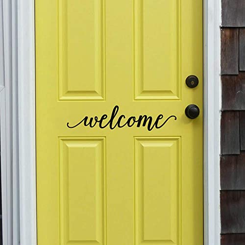 Welcome Front Door Decal Vinyl Letters Sticker For Entryway Decor #TOP3