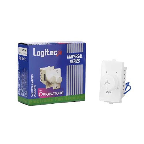 Image of Logitec Fan Regulator 4-Speed Type: ONE MODULE PENTA White