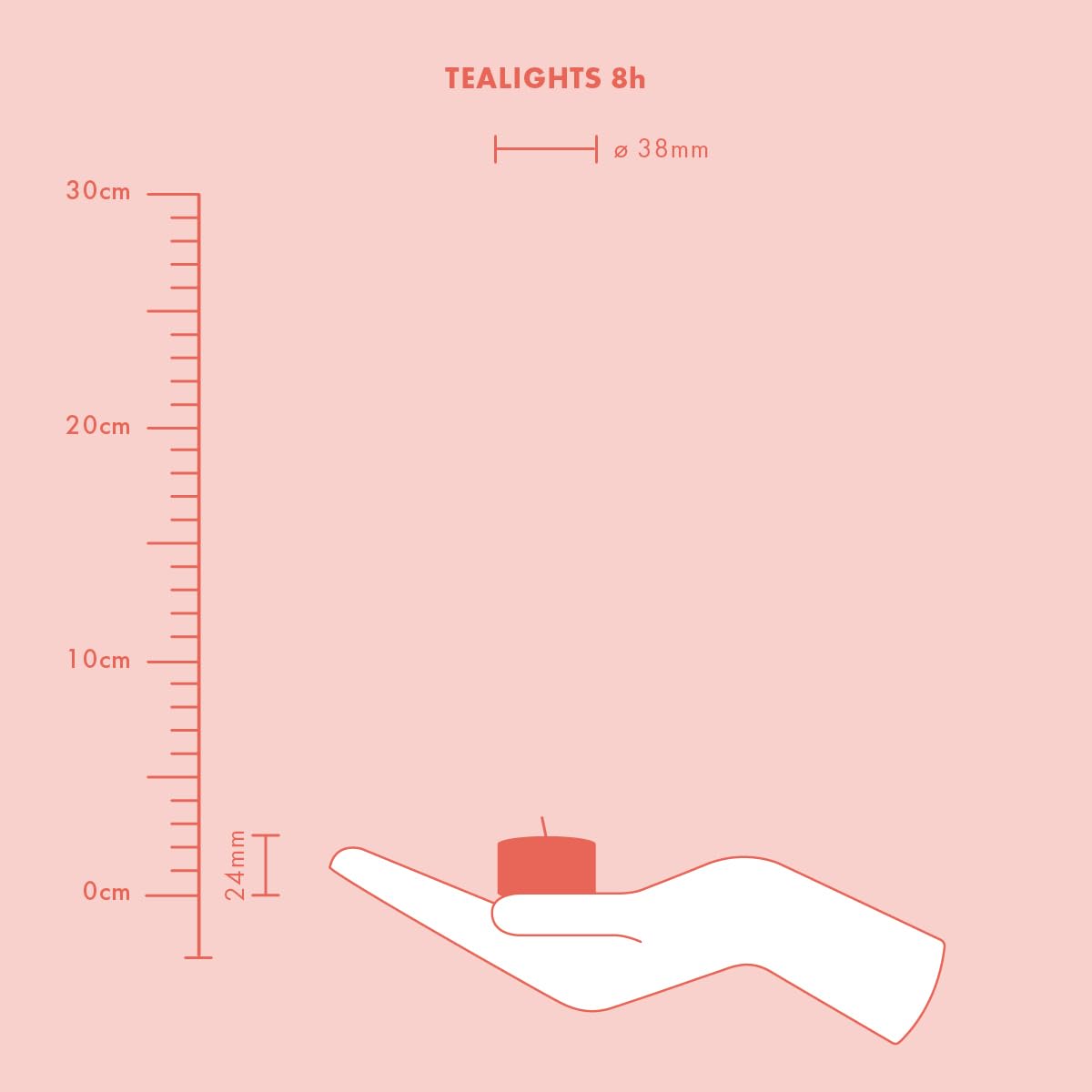 Bolsius True Scents Maxi Perfumy podgrzewacze do naczyń, 8 sztuk, mimoza, długi czas palenia, 8 godzin, świeca wewnętrzna, naturalne ekstrakty, wosk wegański, bez oleju palmowego