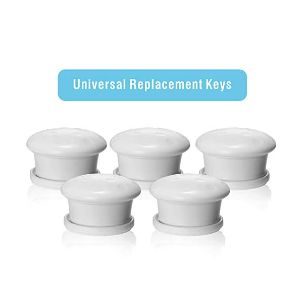 Baby Proofing Magnetic Cabinet Locks Child Proof Extra Magnet (5 Pack) Universal Replacement Keys for Magnetic Locking… – Bild 8