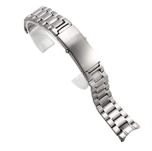 HiCycle2 Cinturino di ricambio per OMEGA SEAMASTER300 SPEEDMASTER DE VILLE in acciaio inox (argento, cinque baht, 20 mm)