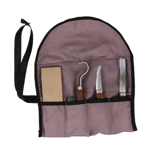 KONTONTY 5-Piece Walnut Carving Knife Kit Ergonomic Design Smooth Blades Essential for Wood Carving Supplies