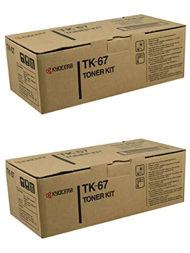 Kyocera TK-67 (TK67) Black Toner Cartridge 2-Pack for FS-3820N, FS-3830N