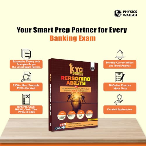 Image of PW KYC Reasoning Ability | Chapterwise Theory, Exercise, Past Year Questions (PYQ) By Sachin Sir For SBI PO, Clerk, IBPS PO, Clerk, RBI & Other Banking Exams 2025- 26 | Free 20 Online Tests