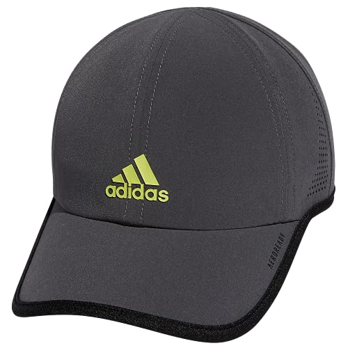 Casquette adidas Superlite gris noir et vert lime pour enfant taille unique reglable