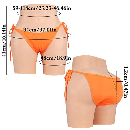 Calcinhas de silicone falsas, boxer, cuecas quadris, modelador de controle, roupas íntimas macias pa