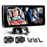 Surveillance claire 24h/24 : Ce moniteur pour bébé est équipé d'une fonction de vision nocturne infrarouge automatique, qui bascule automatiquement vers une image claire même dans des conditions de faible luminosité, comme la nuit ou dans des tunnels. L'angle de vue large de 90° assure une couverture complète de la zone du siège d'enfant, vous permettant de ne manquer aucun moment important