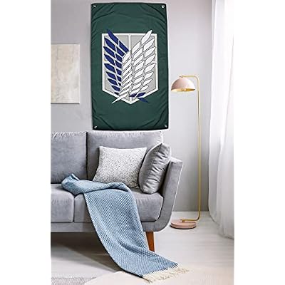 JUST FUNKY Attack On Titan Scout Regiment Logo Tapestry Wall Hanging Art 30 x 50