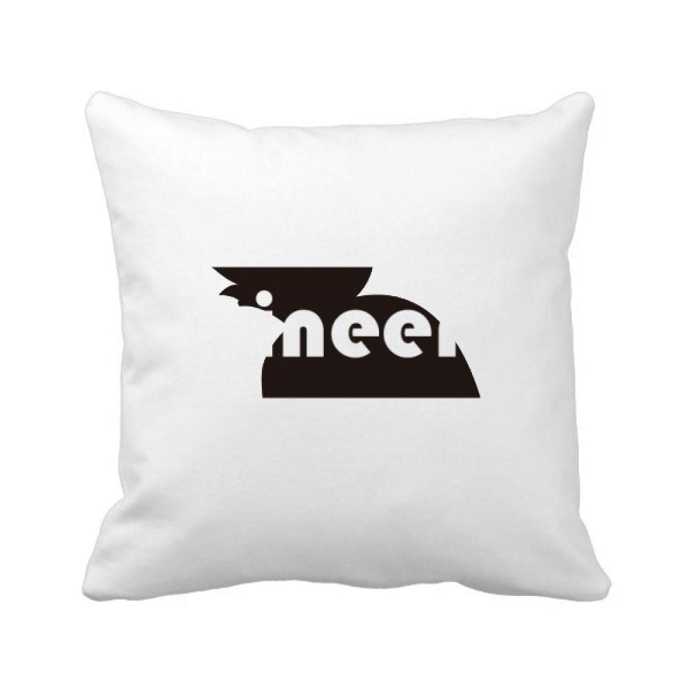 Coussin carré noir Ananas DIY taie d'oreiller décoration
