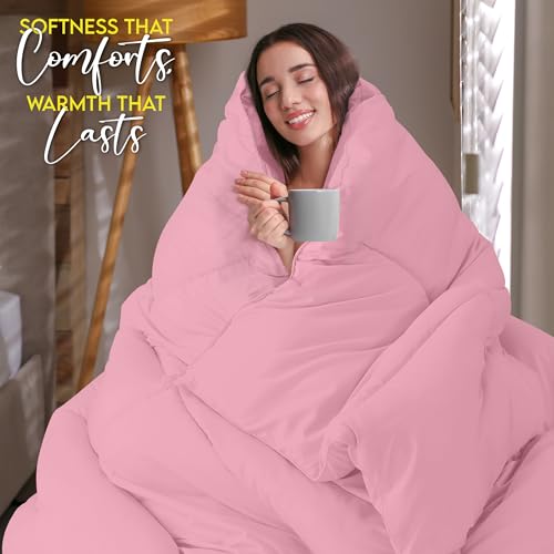image for Utopia Bedding Comforter Duvet Insert, Quilted Comforter with Corner T