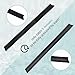 Berlune 7 Pieces Water Barrier Set 5 Pcs 5 ft x 6.5 Inch Flood Barriers 2 Pcs 10 ft x 6.5 Inch Reusable Water Absorber Sandless Sand Bags for Home Rain Flooding Garage Basement Door Protection, Black