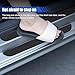 4PCS Car Door Sill Protector, Anti-Scratch Car Door Edge Guard, Waterproof Door Sill Stickers, Front/Rear Door Step Guard, Door Entry Guard Decoration Accessories for Car Truck SUV (Black)