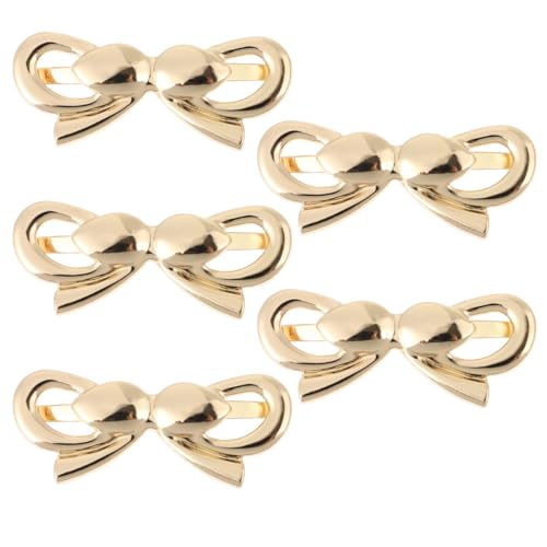 jojofuny 5 PièCes Boucles DéCoratives De Sac À Main Facile À Installer Accessoires DIY pour Bricolage Sacs Et VêTements avec Boucle Double ŒIl