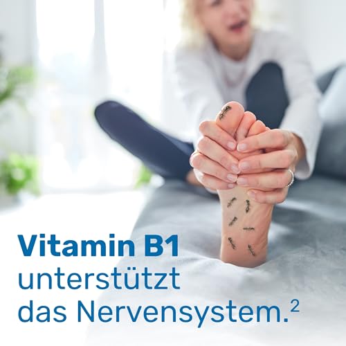 Glycowohl® Vitamin B1 400 mg¹ pro Tagesdosis – 100 Tage Vorrat – hochdosiertes Thiamin ohne Magnesiumstearat & Farbstoffe - 200 Kapseln
