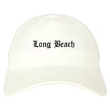 Kings Of NY Long Beach State City California CA 6 Panel Dad Hat Cap White