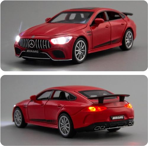 Image of Model Car 1 /32 Benz AMG GT63 Alloy Diecast Collectible Pull Back Toy Car with Light and Sound Toy Vehicle for Adult Boys Birthday Gift (Red)