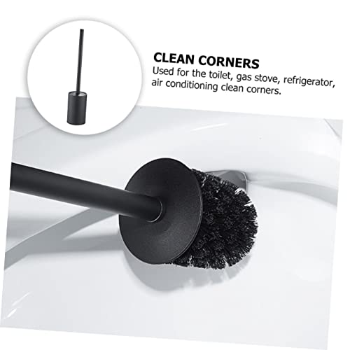 Brosse pour toilette design compact noir parfait pour optimiser l'espace des petits WC - 6