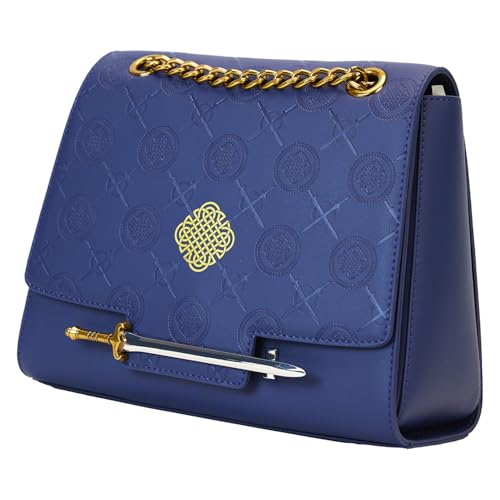 Loungefly WB LOTR War of the Rohirrim Crossbody Bag | Blue Fantasy Lord of the Rings Purse with Sword Charm on Flap2