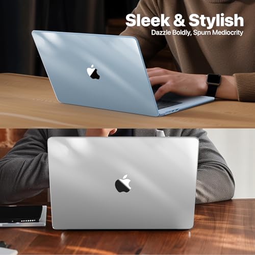 Image of Soonjet for MacBook Air 15 inch Case | M5 M4 M3 M2 2026 2025-2023 | Thinner, Lighter, Tougher | 100% Ultra Clear | Protective Hard Shell Laptop Cover | A3448 A3241 A3114 A2941 | Crystal Clear