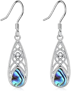 Sterling Silver Vintage Drop Flower Dangle Filigree Earrings Jewellery Gifts for Women