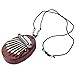 8 Key Mini Kalimba Thumb Piano Solid Wood Finger Piano Portable Marimba with Lanyard, Gift for Kids Adults Beginners