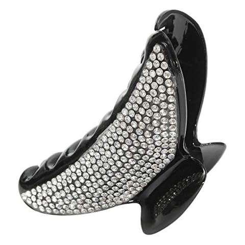 Gaetooely Fashion Glitter Diamond Women Lady Hair Clip Claw Grip Cover