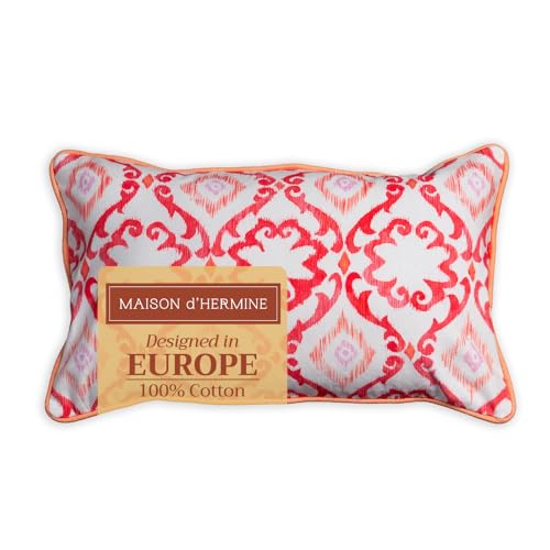 Maison d' Hermine Throw Pillow Covers 100% Cotton (12" x 20" - Pack of 1)