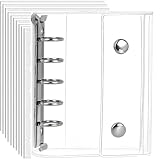 シール帳 M5 バインダー 女の子 はがせる 透明ファイル 3Dシール対応 バインダー＆シール台紙 3層構造 (M5 シルバー+透明)