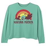 [Disney] Tシャツ Disney Lion King Hakuna Rainbow Girl's Long Sleeve Tee ガールズ アクアマリン X-Small