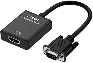 Onten HDMI to VGA Adapter HDMI Female to VGA Male Converter with 3.5mm