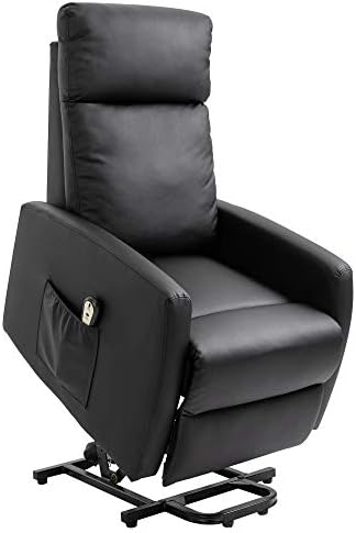 Fauteuil Releveur électrique HOMCOM Avec Fonction Chaise Longue - Connexion USB, Ressorts Ensachés, Télécommande - Brun, Pour Personnes à Mobilité Réduite