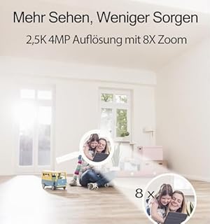 VIMTAG 2,5K/4MP Kamera Überwachung Innen,Haustierkamera mit app,WLAN Kamera Indoor,360°Auto Tracking&Aufnahme,KI-Bewegungserkennung,Überwachungskamera,2-Wege-Audio,Nachtsicht,Cloud/SD Card(512G),Alexa