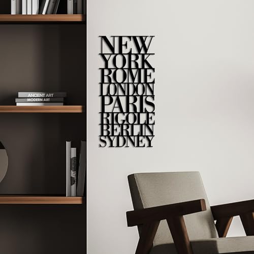 Accessoire mural décoratif métal noir 70x49cm Hanah Home moderne