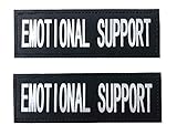 ALBCORP Reflective Emotional Support Dog Patches with Hook Backing for Service Animal...